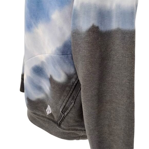 Free People FP Movement Ombre Tie Dye Metti Sweatshirt Pockets Oversized Small - Picture 4 of 7